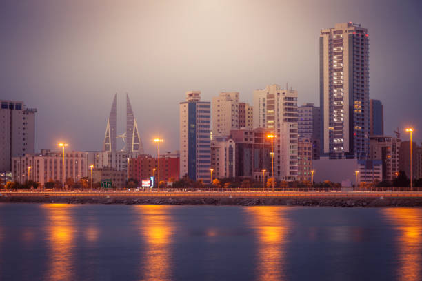 Architecture of Juffair and Manama. Manama, Bahrain.