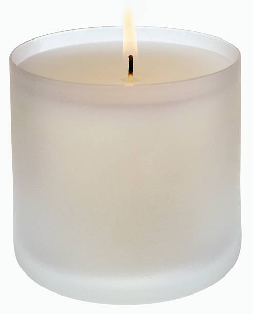 candle cut out on white  candlestick holder photos stock pictures, royalty-free photos & images