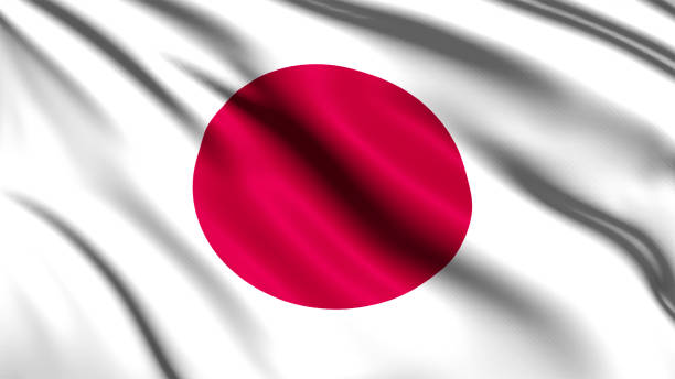 digitally generated image of a flag waving on the wind