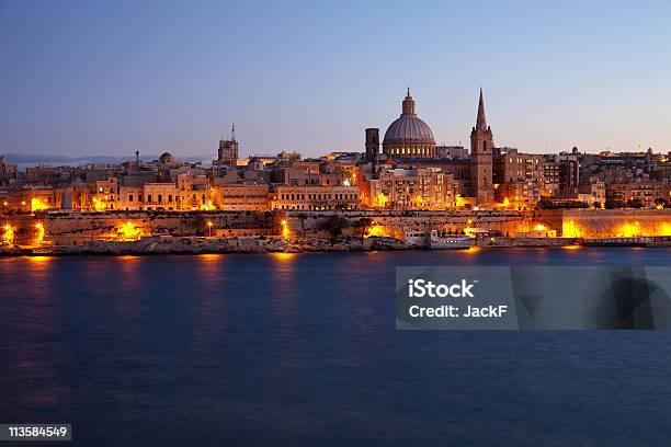 Foto de Old Valleta Malta Vista Do Pôr Do Sol e mais fotos de stock de Malta - Malta, Capitais internacionais, Cidade