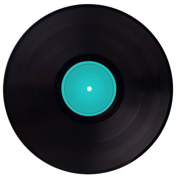 istock Vintage vinyl record -  blue label. 1135846195