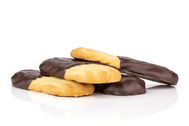 istock Lazy cookie with chocolate isolated on white 1135863257