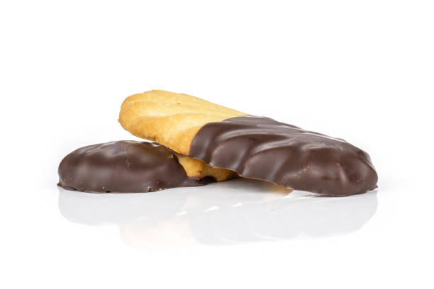 istock Lazy cookie with chocolate isolated on white 1135863267