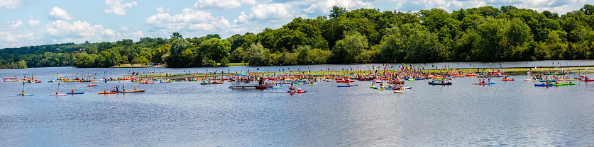 4th Annual Paddle Pub Crawl 7/28/18 in Wausau, Wisconsin minutes before take off
