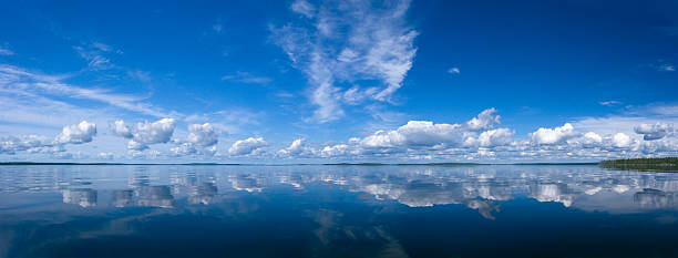 istock Summer Sky Reflecting in Lake 113587446