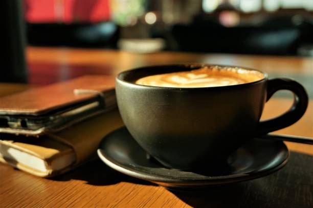 istock A cup of coffee withlatte art foam 1135874829