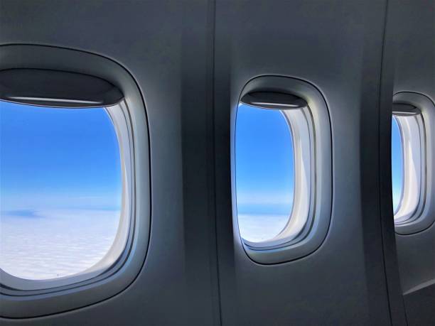 istock Beautiful sky looking through the window on the flight 1135874853
