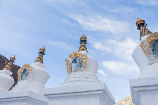Pagoda of Tsurphu Monastery in Lhasa,which serves as the traditional seat of the Karmapa.
