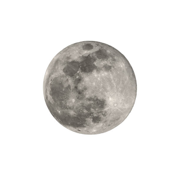 istock Full moon from northern hemisphere isolated on white 1135882212