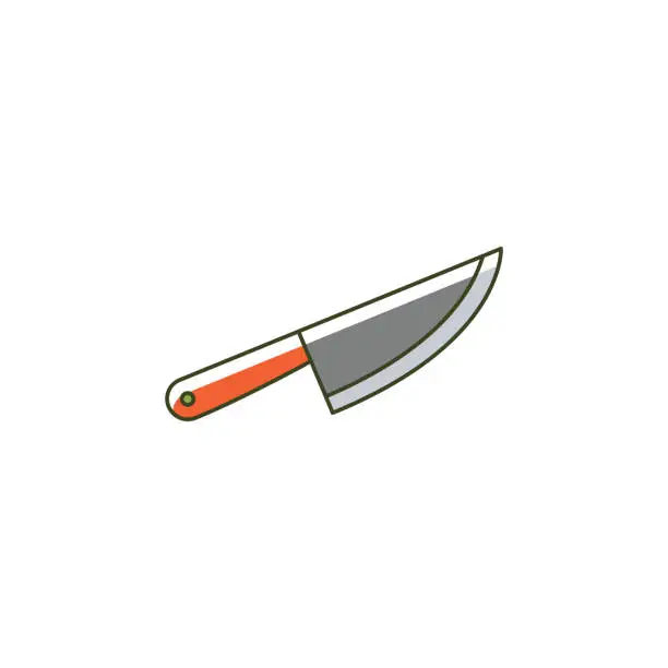 Vector illustration of Cleaver, hatchet