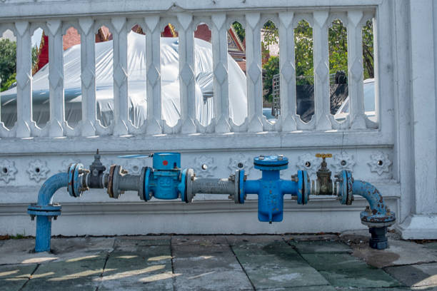 Open and close valves distilled water