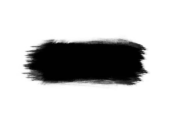 istock Black color graphic patches graphic brush strokes design effect element for background 1135891747