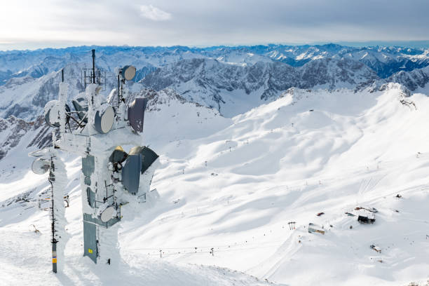 istock Radio mast on Zugspitze mountain summit 1135897531