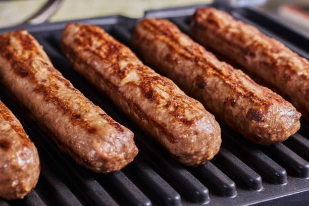 istock Cevapi, cevapcici, Balkan minced meat kebab 1135899569