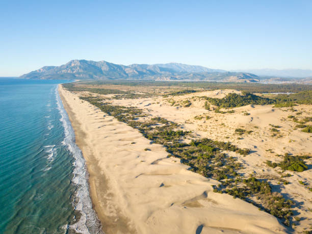 istock Aerial View Patara Beach Sea Coast Sand Dune 1135904621