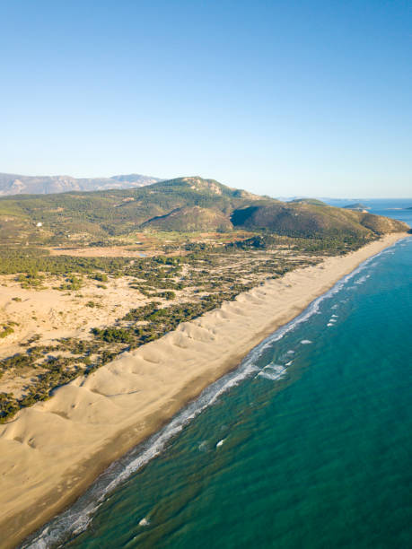 istock Aerial Drone View Patara Beach Coast Sand Dune V 1135905457
