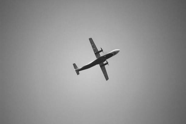 istock Twin Turboprop Aircraft 1135907478