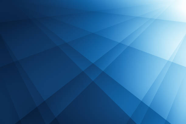 抽象的な青い背景ライン。イラスト技術デザイン - straight lines ストックフォトと画像