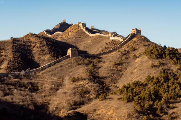 gran muralla de china en la sección de simatai su aspecto original gran muralla en la dinastía ming-patrimonio de la humanidad-pekín-china-asia - badaling fotografías e imágenes de stock