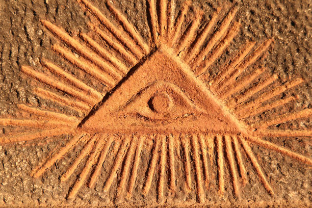 istock God's eye - old relief 1135916515