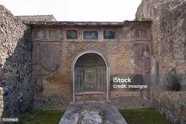 Ercolanoitalia - Fotografie stock e altre immagini di Affresco - Affresco, Antico - Condizione, Archeologia