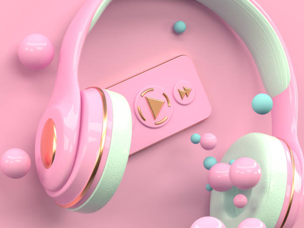 istock pink gold headphone music entertainment technology concept 3d rendering 1135924756