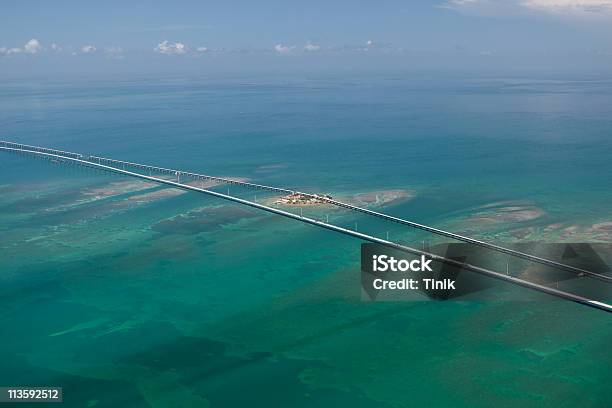 Aerial Photo Of Pigeon Key And Seven Mile Bridge Stock Photo - Download Image Now - Seven Mile Bridge, Florida - US State, Pigeon Key