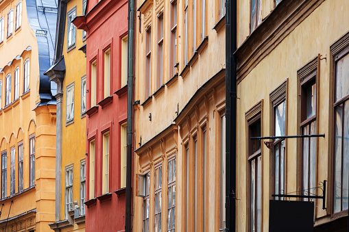 beautiful houses in old town, Stockholm