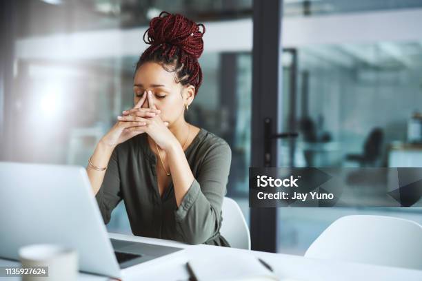 She Has One Too Many Deadlines To Deal With Stock Photo - Download Image Now - Working, Emotional Stress, Women