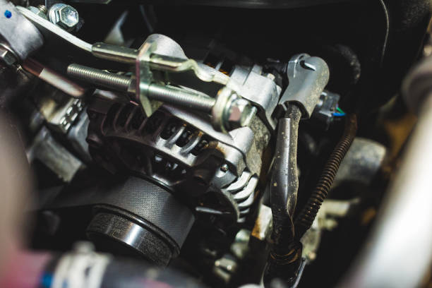 istock Technical shot of a car generator as a concept or background 1135927780