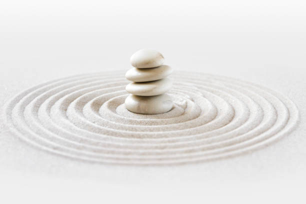Zen japanese garden background