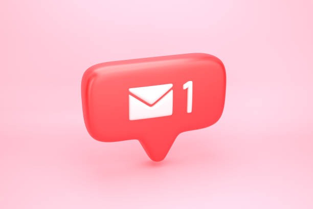 istock One message social media notification with letter icon 1135930751