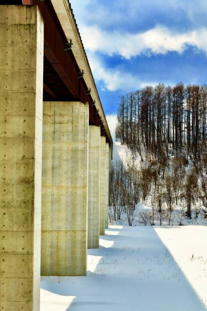 istock Bridge girder and natural landscape 1135930995