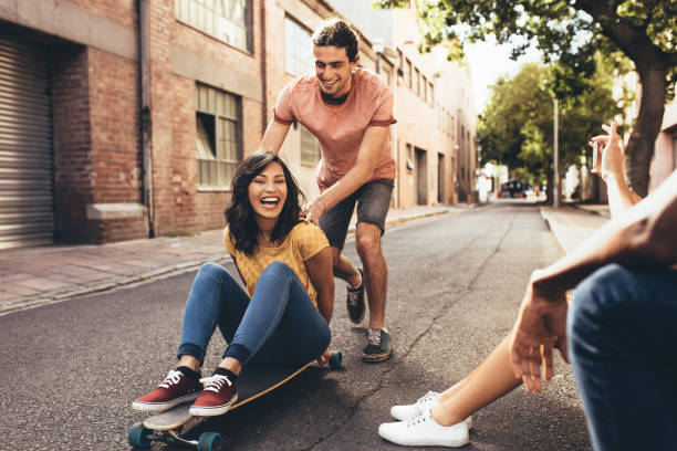 istock Friends having fun outdoors 1135932124