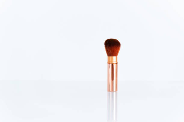 Cosmetic makeup brush, isolated on a white background
