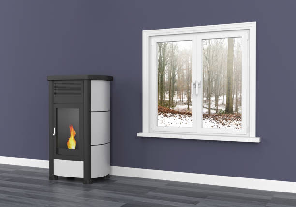 istock Pellet stove heating 1135938745
