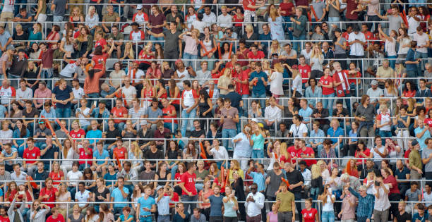 istock Group of spectators at stadium 1135943557