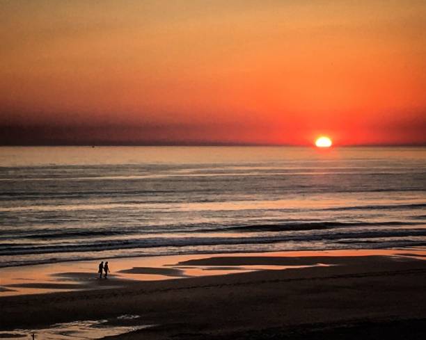 istock Sunset at La Barrosa Beach in Cadiz, Spain. Border Chiclana. 1135946151