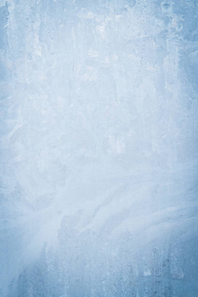 istock Frosty patterns on a frozen ice box in the early morning 1135947772