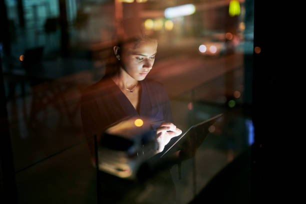 istock Keeping late night tabs ob business operations 1135950196