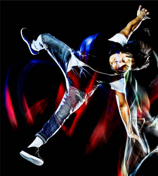 istock young man hip hop break dancer dancing breakdancer breakdancing isolated 1135951555