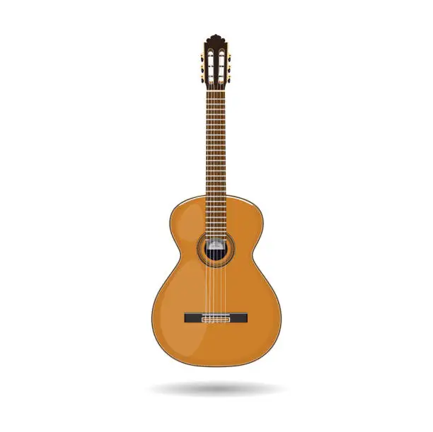 Vector illustration of Classical guitar