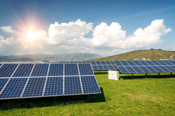 istock Solar panel, photovoltaic, alternative electricity source - concept of sustainable resources 1135954331