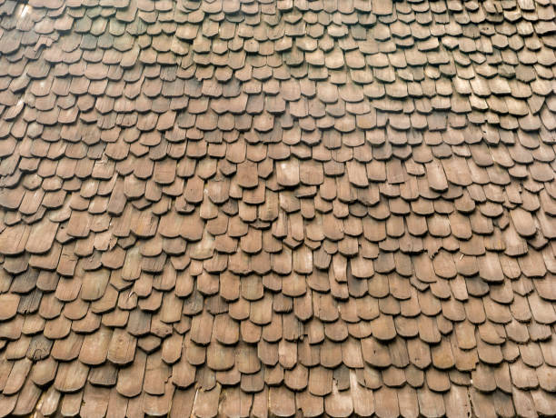 istock Roof Made form The Wooden Materials 1135954383