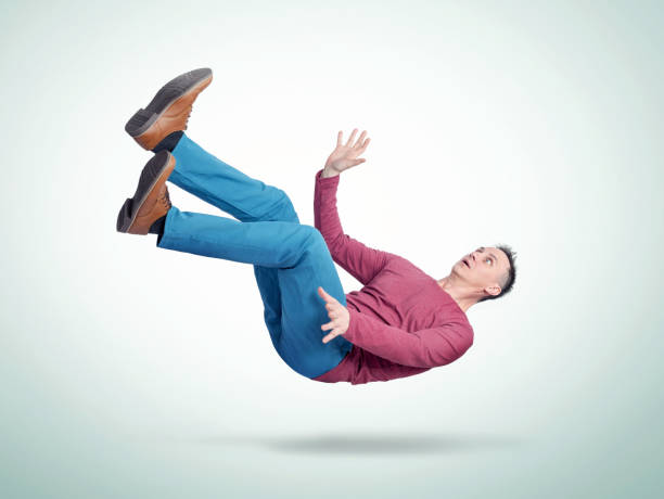 istock Situation, the man is falling. Concept of an accident 1135954560