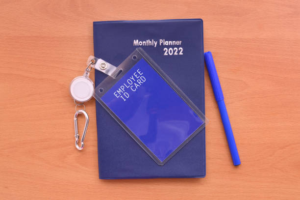 istock Employee ID Badge & Monthly Planner 1135956243