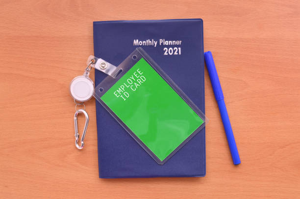 istock Employee ID Badge & Monthly Planner 1135956251