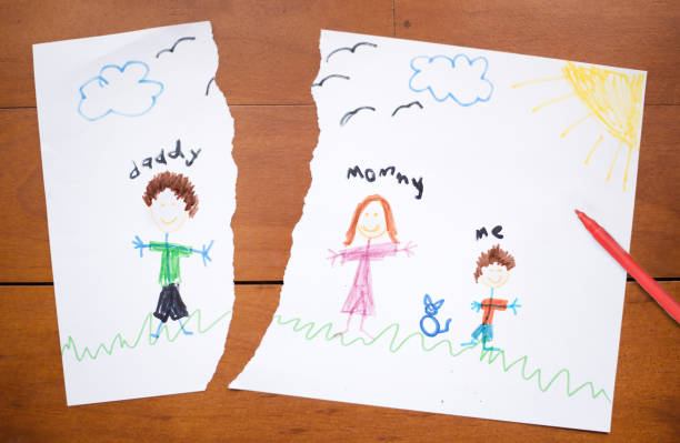 istock Family falling apart after divorce 1135956611