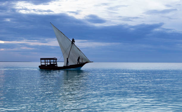 istock Sailing boat in sea 1135957345