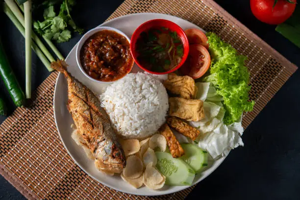 Photo of Fried mackerel fish rice